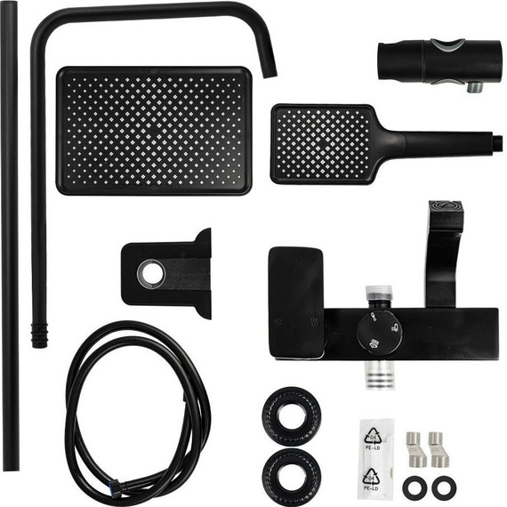 Душевая стойка Brimix 81745, чёрный - фото 4