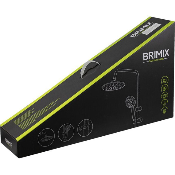 Душевая стойка Brimix 81745, чёрный - фото 6