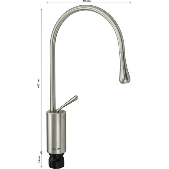 Смеситель для кухни Brimix 82218, сатин - фото 6