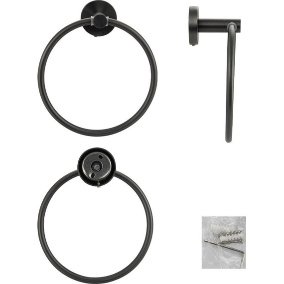 Кольцо для полотенец GFmark 78147, цвет графит - фото 2