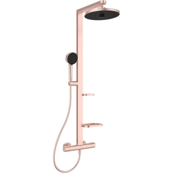 Душевая стойка с термостатом Ideal Standard ALU+ IS BD583RO, розовый - фото 