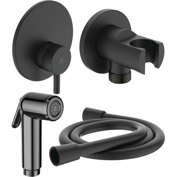Набор для гигиенического душа Ideal Standard BD651XG (с внутренней частью) чёрный - фото 