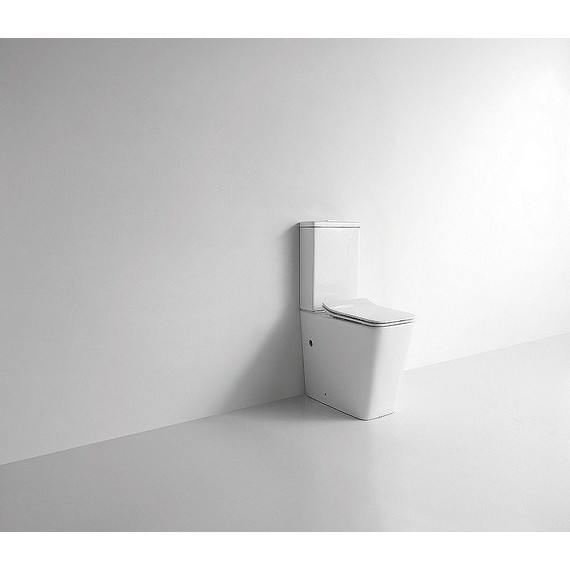 Унитаз-компакт CeramaLux TR2170 с тонкой крышкой микролифт (система смыва Торнадо) - фото 3