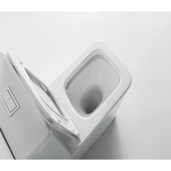 Унитаз-компакт CeramaLux TR2170 с тонкой крышкой микролифт (система смыва Торнадо) - фото 8