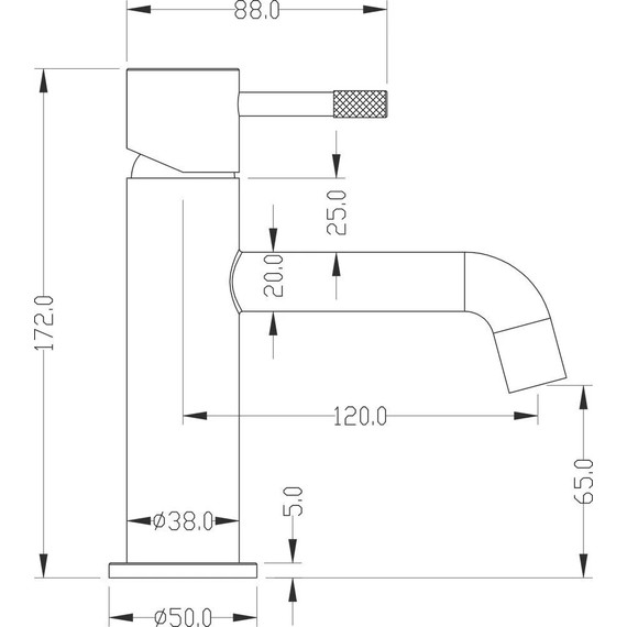 Смеситель для раковины Boheme Uno 461-SGM, shine gun metal, Цвет производителя: shine gun metal - фото 2
