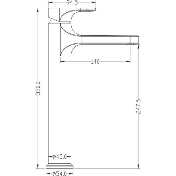 Смеситель для раковины высокий Boheme Spectre 452-MW, белый, Цвет производителя: белый - фото 2