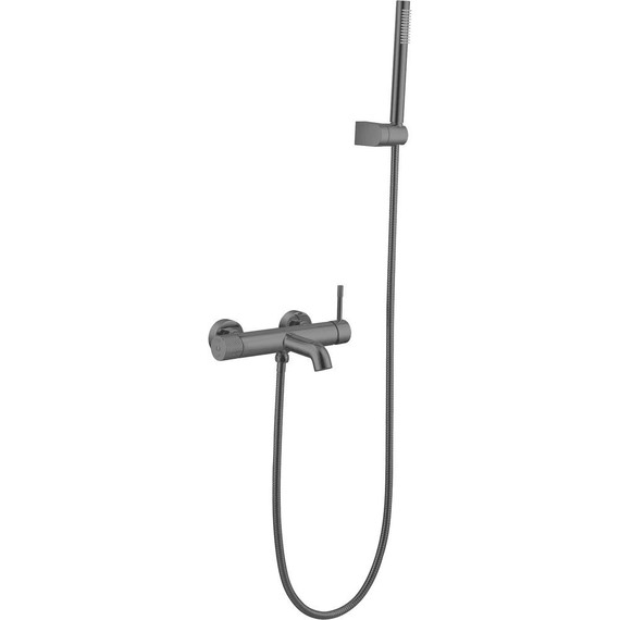 Смеситель для ванны Boheme Uno 463-SGM, shine gun metal, Цвет производителя: shine gun metal - фото 2