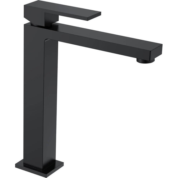 Смеситель для раковины высокий Boheme Qubic 472-B, чёрный матовый, Цвет производителя: чёрный матовый - фото 