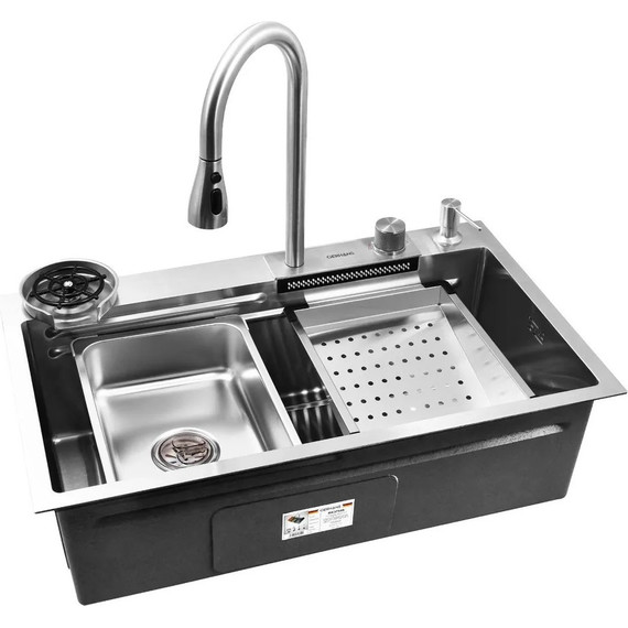 Кухонная мойка Gerhans K37545 1 мм, нержавеющая сталь (НОВИНКА 2024), Цвет производителя: нержавеющая сталь - фото 2