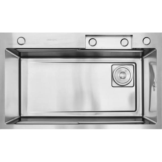 Кухонная мойка Gerhans K37545 1 мм, нержавеющая сталь (НОВИНКА 2024), Цвет производителя: нержавеющая сталь - фото 8