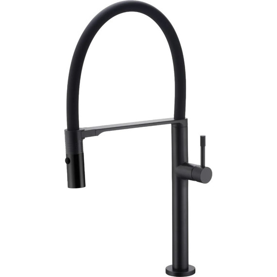 Смеситель для кухни Boheme Uno 114-B, чёрный матовый, Цвет производителя: чёрный матовый - фото 