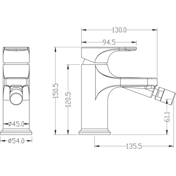 Смеситель для биде Boheme Spectre 456-B, чёрный матовый, Цвет производителя: чёрный матовый - фото 2