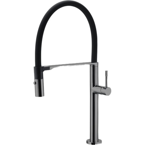 Смеситель для кухни Boheme Uno 114-SGM, shine gun metal, Цвет производителя: shine gun metal - фото 