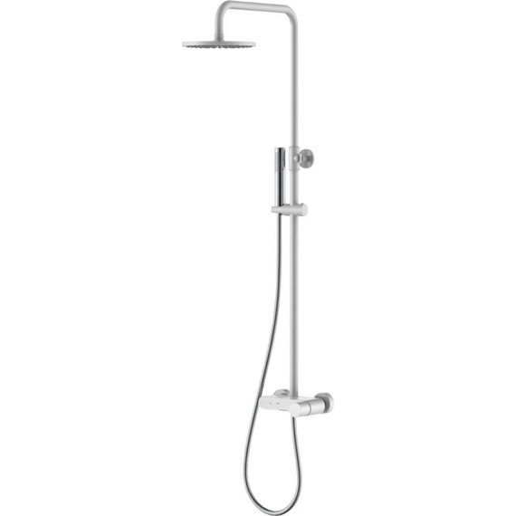 Душевая стойка Boheme Stick 128-WCR, white chrome, Цвет производителя: white chrome - фото 