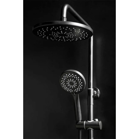 Душевая стойка Boheme Spectre 458-B, чёрный матовый, Цвет производителя: чёрный матовый - фото 2