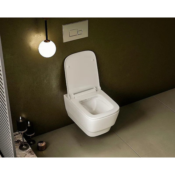 Унитаз подвесной безободковый Boheme Bello 971-MW, белый матовый - фото 5