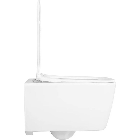 Инсталляция с подвесным унитазом комплект: Aquatek INS-0000012 с подвесным безободковым унитазом Либра AQ1148N-00 сиденье микролифт - фото 8