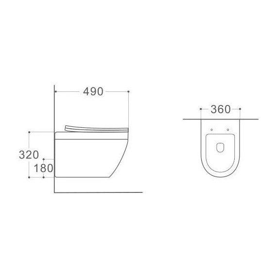 Инсталляция с подвесным унитазом комплект: Grohe Rapid SL 38772001 с подвесным безободковым унитазом Aquatek Лея AQ1199-00 сиденье микролифт, крепление, кнопка смыва хром - фото 7