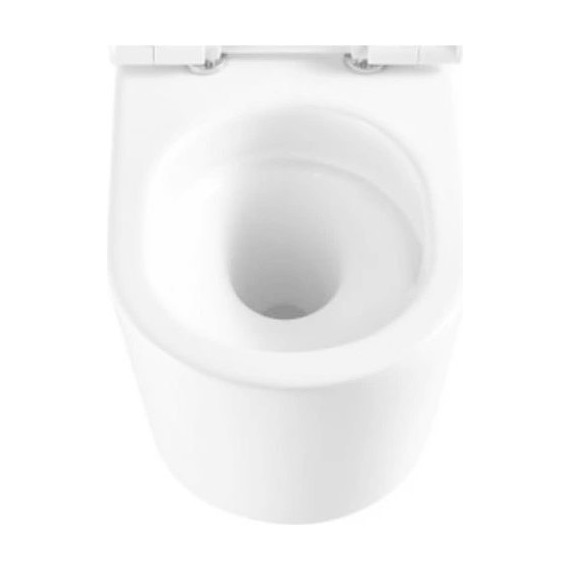 Инсталляция с подвесным унитазом комплект: Grohe Rapid SL 38772001 с подвесным безободковым унитазом Aquatek Оберон AQ1365T-00 сиденье микролифт, крепление, кнопка смыва хром (Система смыва торнадо) - фото 8