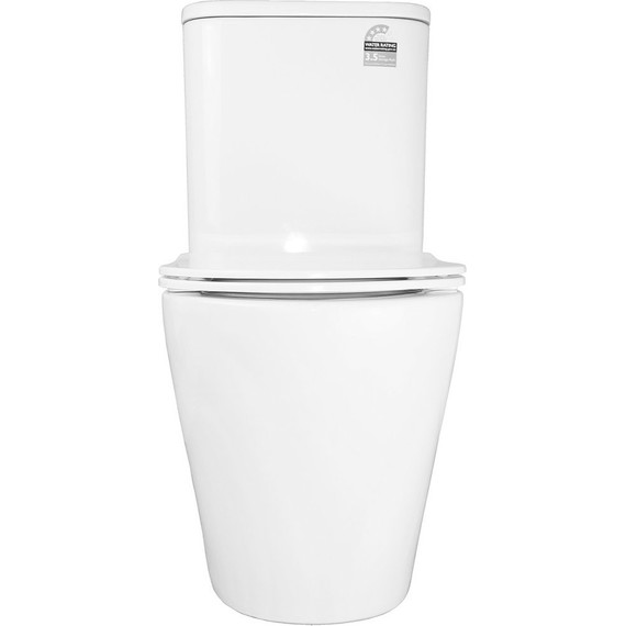 Унитаз-компакт безободковый Azario Berton AZ-6093 с тонкой крышкой микролифт (Система смыва торнадо) - фото 9