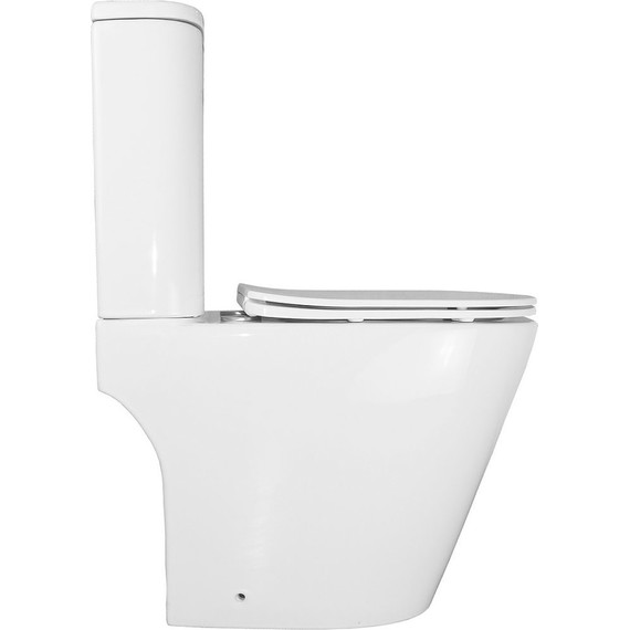 Унитаз-компакт безободковый Azario Berton AZ-6093 с тонкой крышкой микролифт (Система смыва торнадо) - фото 10