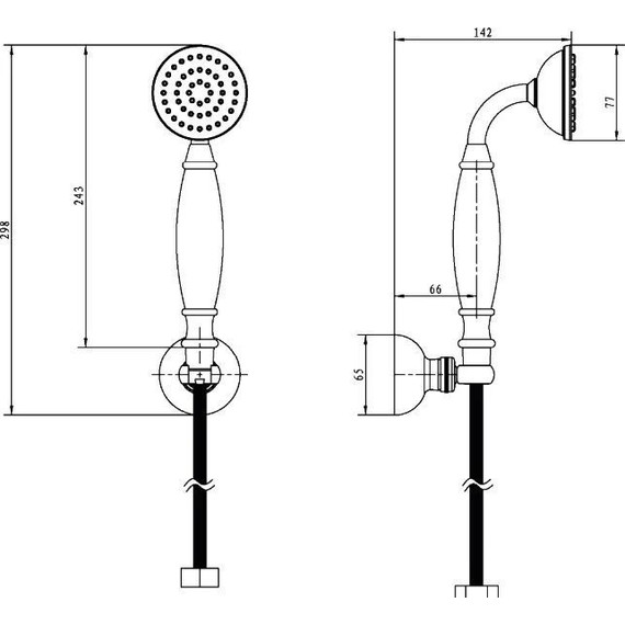 Душевой гарнитур Boheme Imperiale 408, золото - фото 2