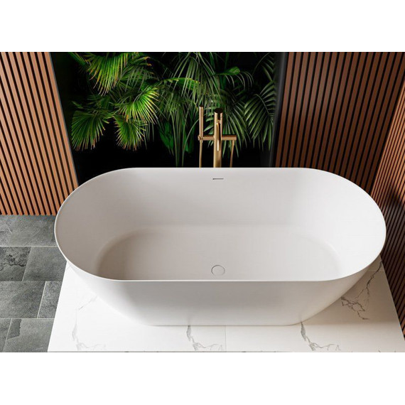 Ванна отдельностоящая Cezares Relax 150x75 см CZR-RELAX-150-75-57-SSB, белый матовый - фото 5