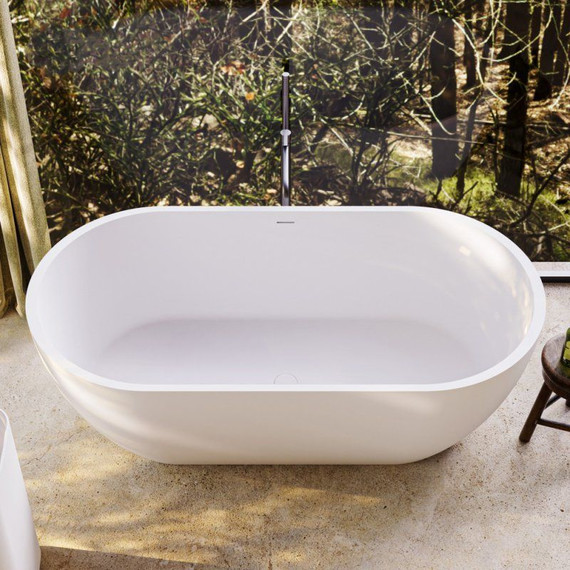 Ванна отдельностоящая Cezares Stylus 160x80 см CZR-STYLUS-160-80-54-SSB, белый матовый - фото 5