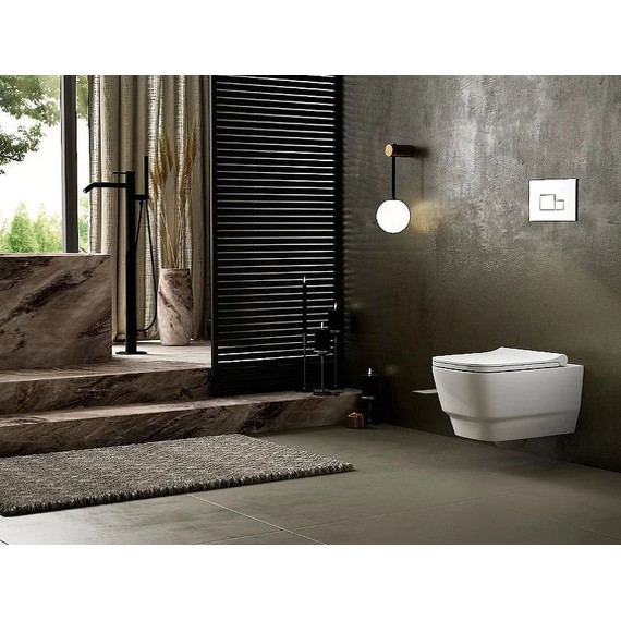 Унитаз-биде подвесной безободковый Boheme Bello 971-2-MW, белый матовый - фото 4