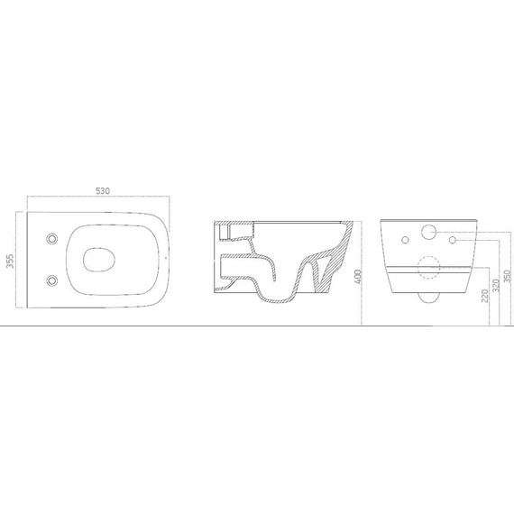 Унитаз-биде подвесной безободковый Boheme Bello 971-2-MW, белый матовый - фото 5