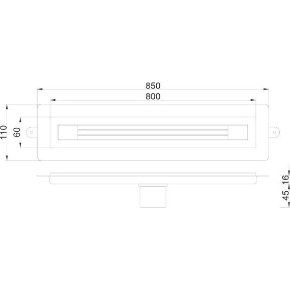 Трап Boheme B&T Infinity 80 см 981-80-CR, chrome, Цвет производителя: chrome - фото 5