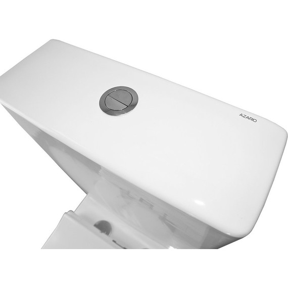 Унитаз-компакт безободковый Azario Mirada S AZ-1288A с тонкой крышкой микролифт, Цвет производителя: белый - фото 11