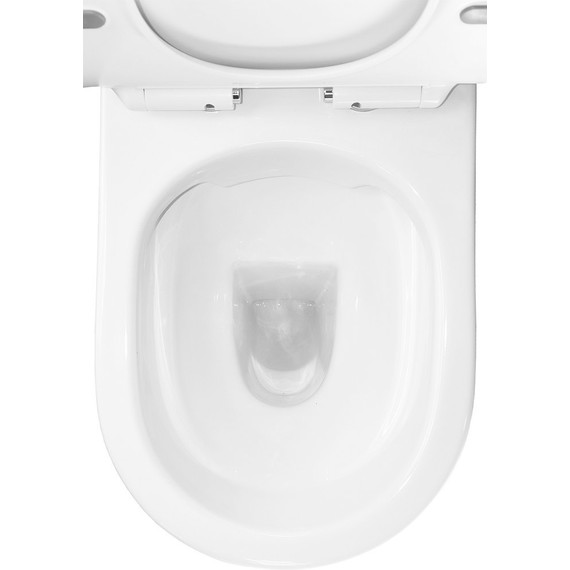 Унитаз-компакт безободковый Azario Frento AZ-2311 с тонкой крышкой микролифт - фото 7
