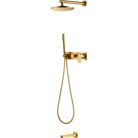 Душевая система для ванны Boheme Spectre 454-2-BR (со скрытой частью) бронза, Цвет производителя: бронза - фото 