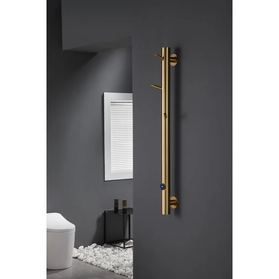 Полотенцесушитель электрический Boheme Uno П1 1300x200 мм 724-MG, matt gold, Цвет производителя: matt gold - фото 2