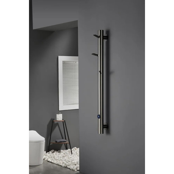 Полотенцесушитель электрический Boheme Uno П1 1300x200 мм 724-GM, gun metal, Цвет производителя: gun metal - фото 2