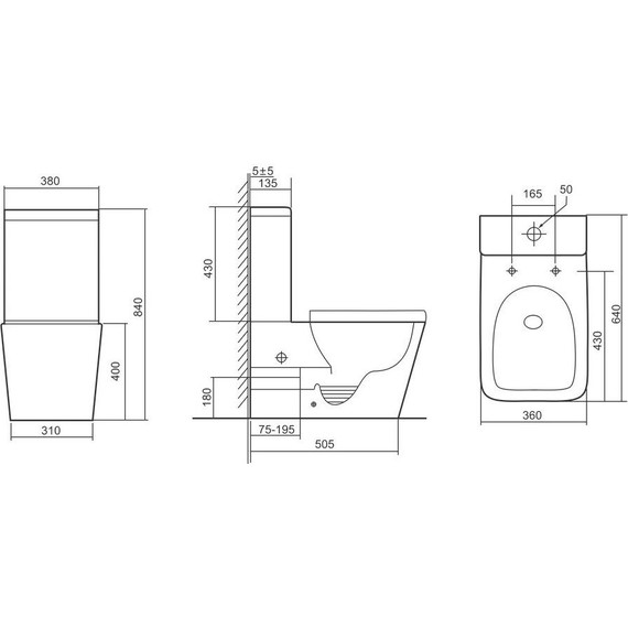 Унитаз-компакт безободковый Тритон Corso CO-3006 с тонкой крышкой микролифт (система смыва торнадо) - фото 11
