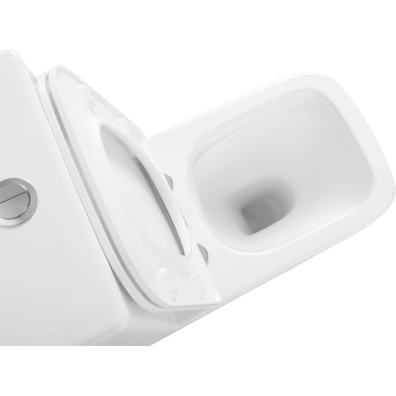 Унитаз-компакт безободковый Тритон Corso CO-3006 с тонкой крышкой микролифт (система смыва торнадо) - фото 8