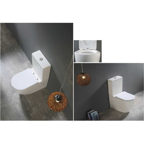 Унитаз-компакт безободковый Тритон Corso CO-3806 с крышкой микролифт (система смыва торнадо) - фото 11