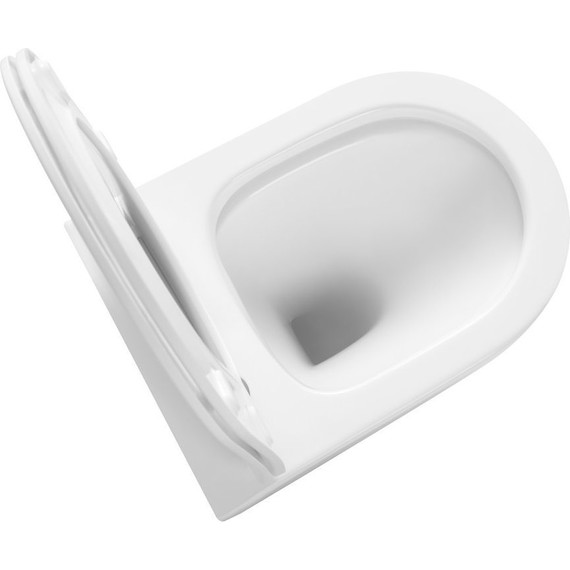 Унитаз подвесной безободковый Тритон Verso 1832 с тонкой крышкой микролифт (система смыва торнадо) - фото 9