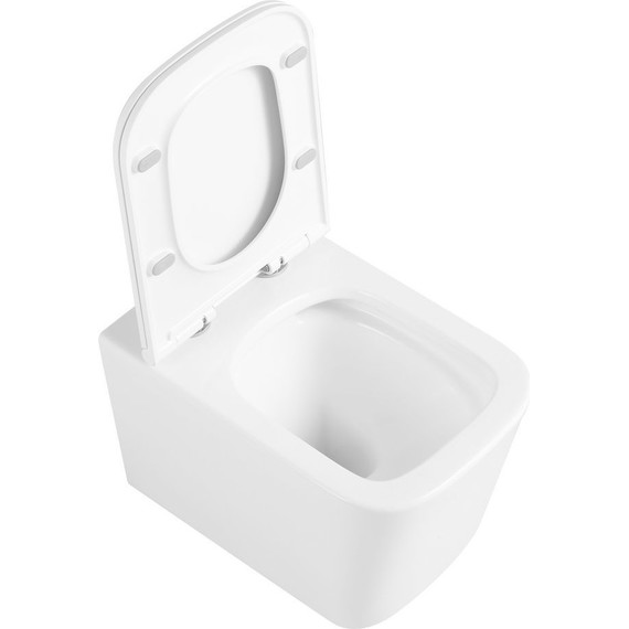 Унитаз подвесной безободковый Тритон Verso 3032 с крышкой микролифт (система смыва торнадо) - фото 8