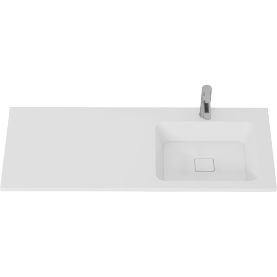 Тумба напольная с раковиной-столешницей Dreja Bona 120 см R 99.0451, белый глянцевый - фото 10