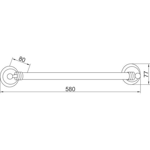 Полотенцедержатель Boheme Hermitage 10321, бронза, Цвет производителя: бронза - фото 2