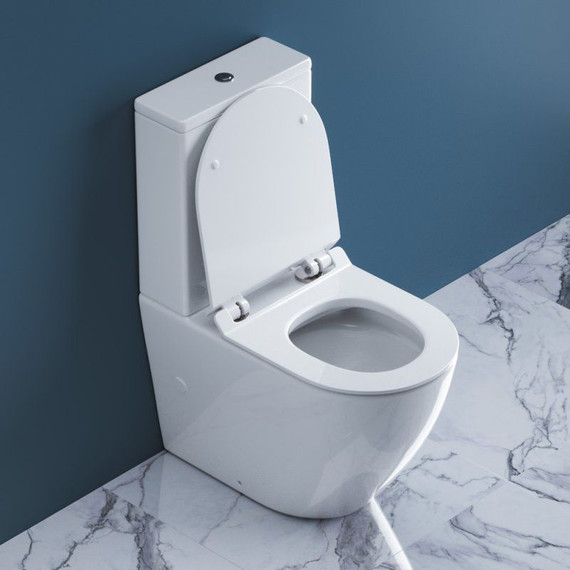 Унитаз-компакт безободковый BelBagno Sfera-R BB2141CPR - фото 19