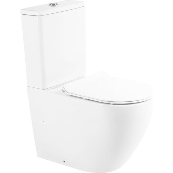 Унитаз-компакт безободковый BelBagno Sfera-R BB2141CPR - фото 4