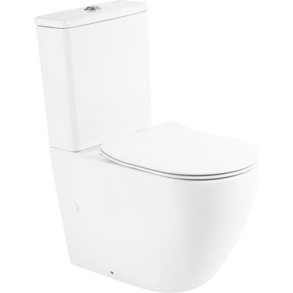 Унитаз-компакт безободковый BelBagno Sfera-R BB2141CPR - фото 7