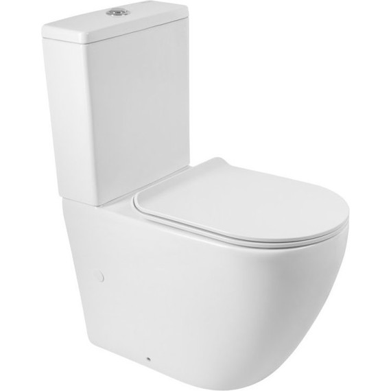 Унитаз-компакт безободковый BelBagno Sfera-R BB2141CPR - фото 8