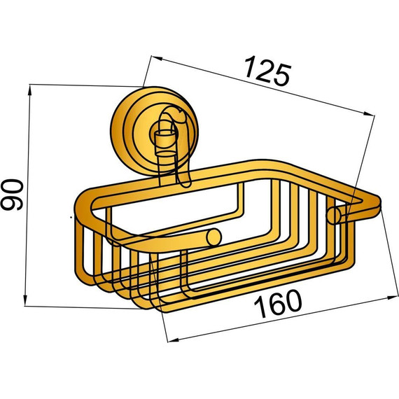 Мыльница Boheme Medici 10619, бронза - фото 2