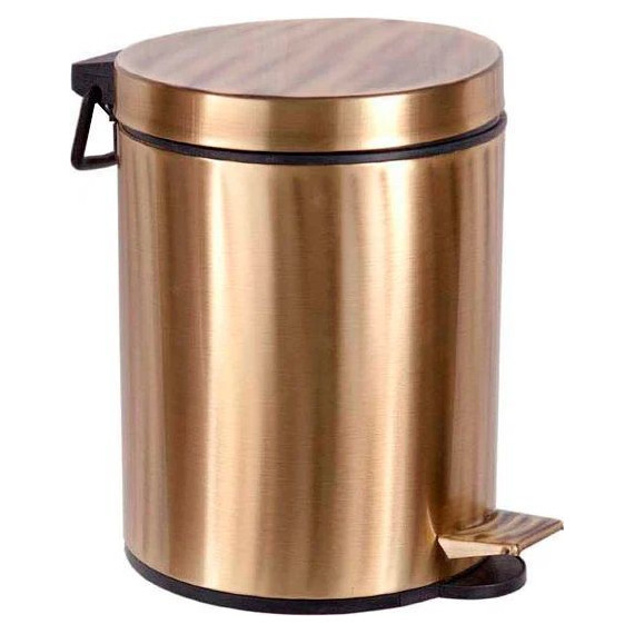 Ведро для мусора с педалью Boheme Medici 10630, бронза - фото 