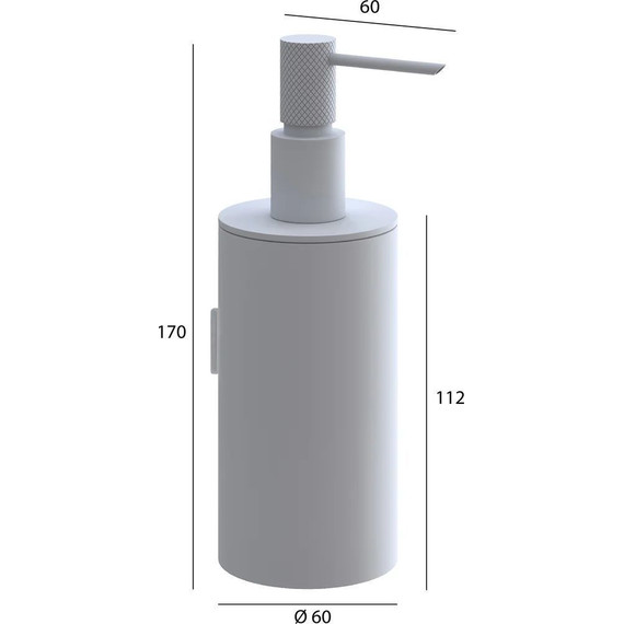 Дозатор для жидкого мыла Boheme Uno 10977-B, чёрный матовый, Цвет производителя: чёрный матовый - фото 2